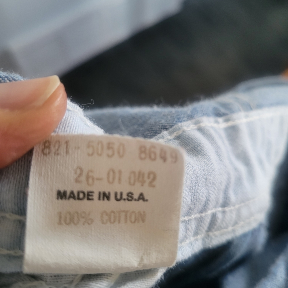 VTG OSHKOSH B'GOSH Size 6 Vestbak Denim Overalls Made In USA - Picture 8 of 9